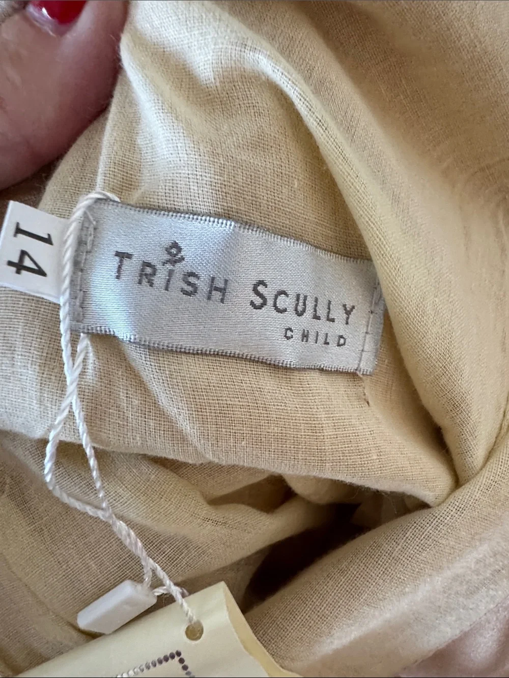 NWT Trish Scully 14 Aeralina peach champagne dress